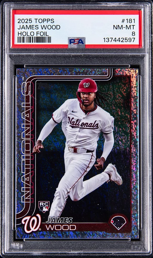 2025 Topps James Wood Rainbow Foil #181 card image