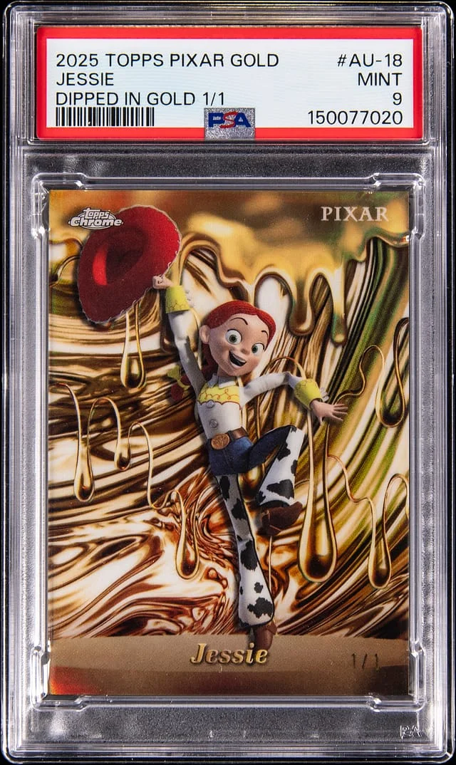 2025 Topps Jessie Pixar Gold Dipped in Gold #AU-18 card image
