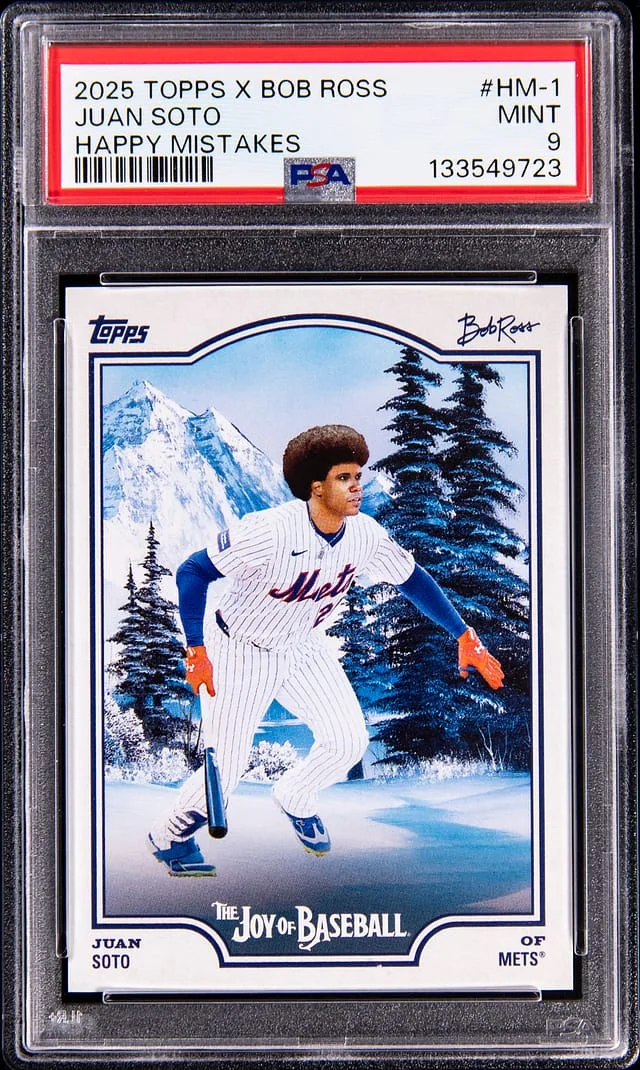 2025 Topps Juan Soto x Bob Ross Happy Mistakes #HM-1 card image