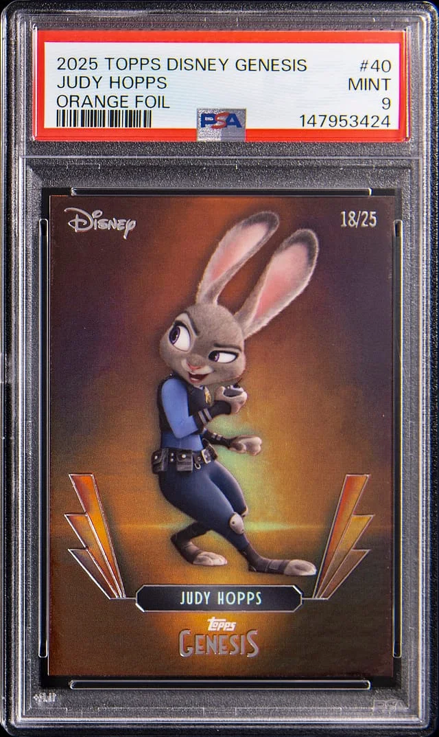 2025 Topps Judy Hopps Disney Genesis Orange Foil #40 card image