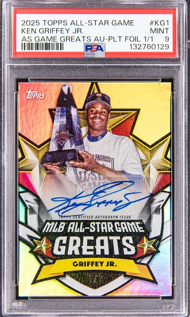 2025 Topps Ken Griffey Jr. All-Star Game All-Star Game Greats Autograph Platinum Foil #ASGA-KG1 card image