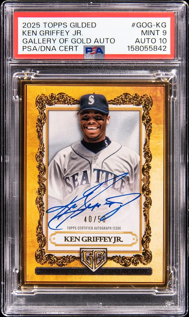 2025 Topps Ken Griffey Jr. Gilded Gallery of Gold Autographs #GOG-KG card image