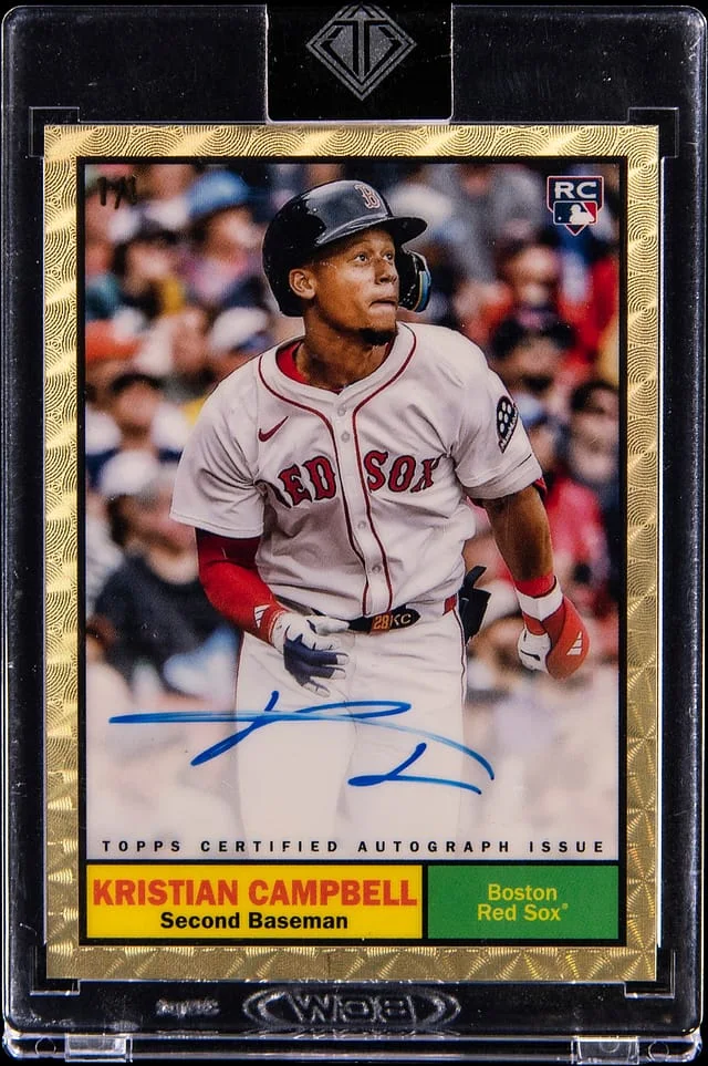 2025 Topps Kristian Campbell Transcendent 1961 Topps Autograph SuperFractor #61S-KC card image