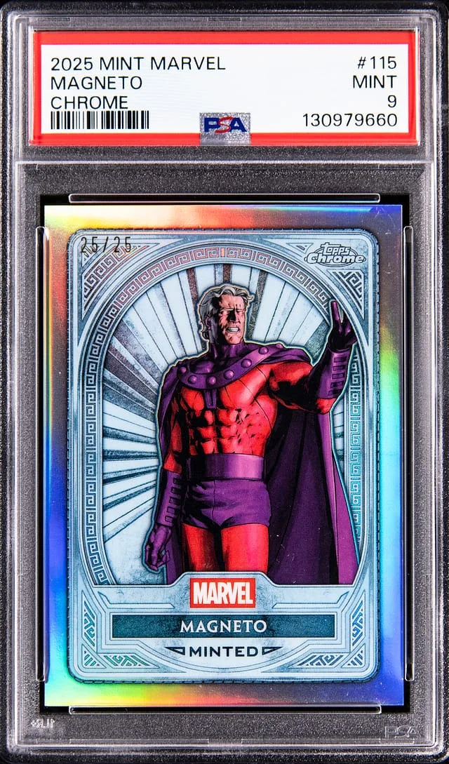 2025 Topps Magneto Mint Marvel Chrome #115 card image