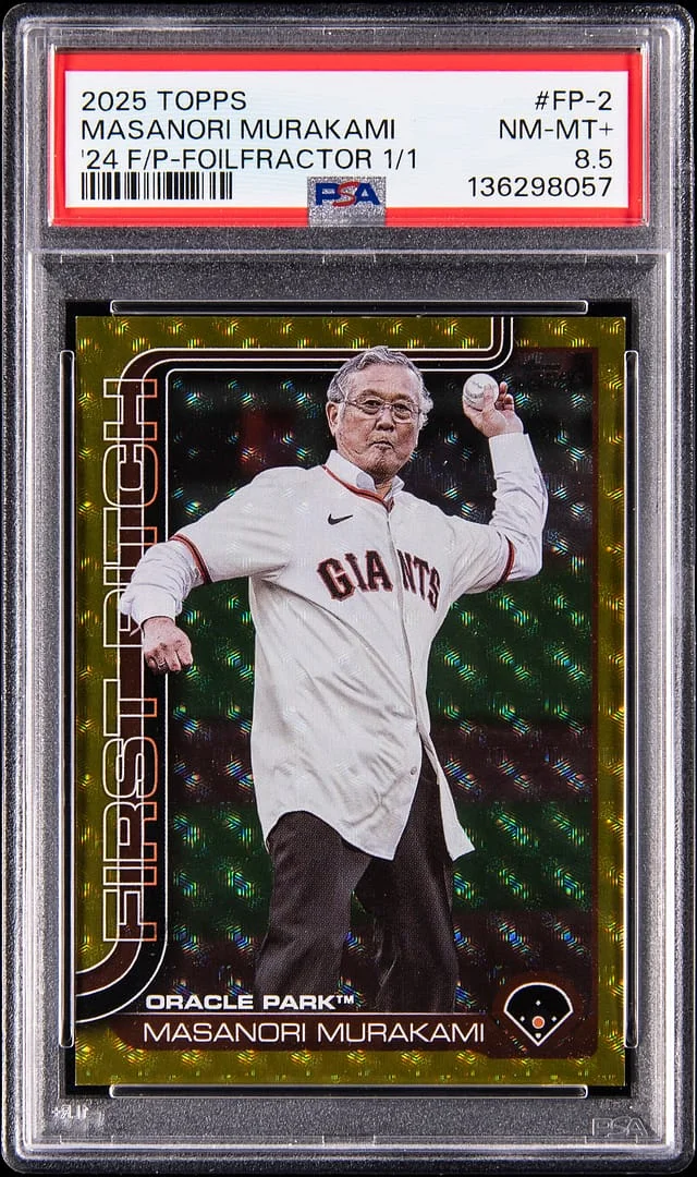 2025 Topps Masanori Murakami 24 First Pitch FoilFractor #FP-2 card image