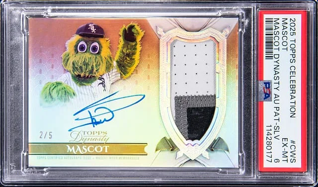 2025 Topps Mascot Celebration Dynasty Autograph Patch Silver #MDAP-CWS card image