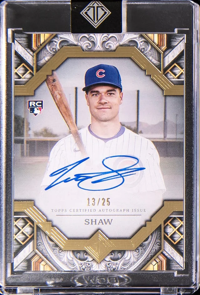 2025 Topps Matt Shaw Transcendent Gold Frame Autograph #TAC-MA card image
