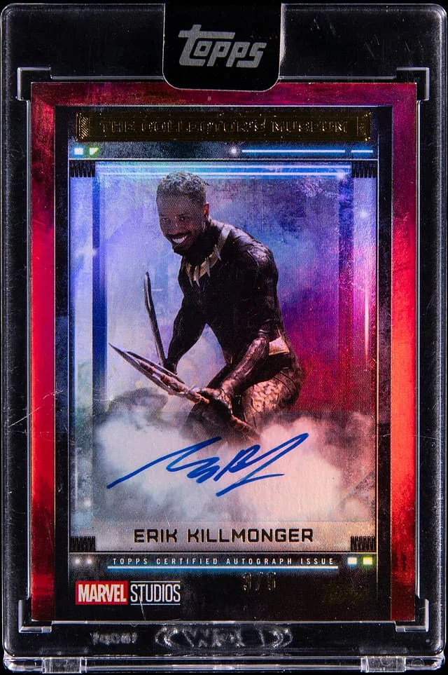 2025 Topps Michael B. Jordan Marvel The Collector's Museum Red #TM-MJ card image