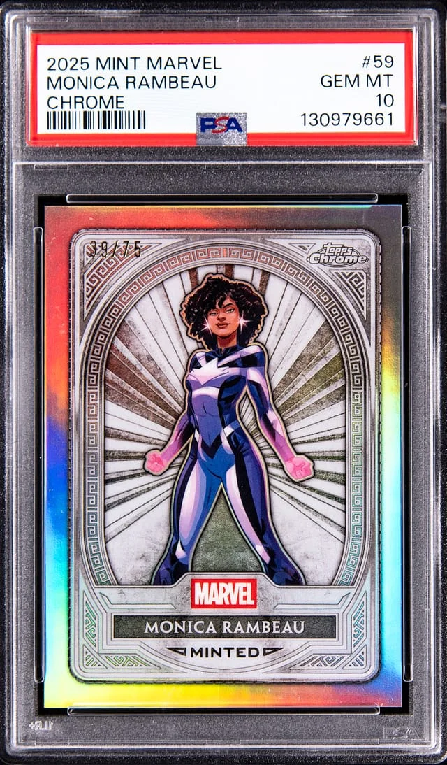 2025 Topps Monica Rambeau Mint Marvel Chrome #59 card image