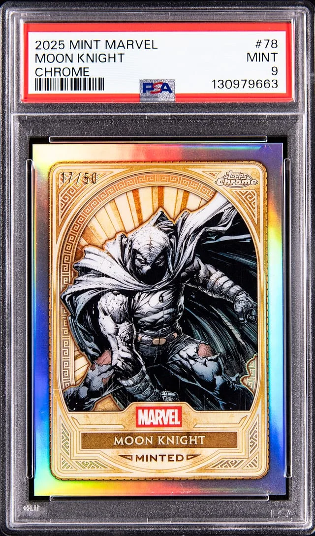 2025 Topps Moon Knight Mint Marvel Chrome #78 card image