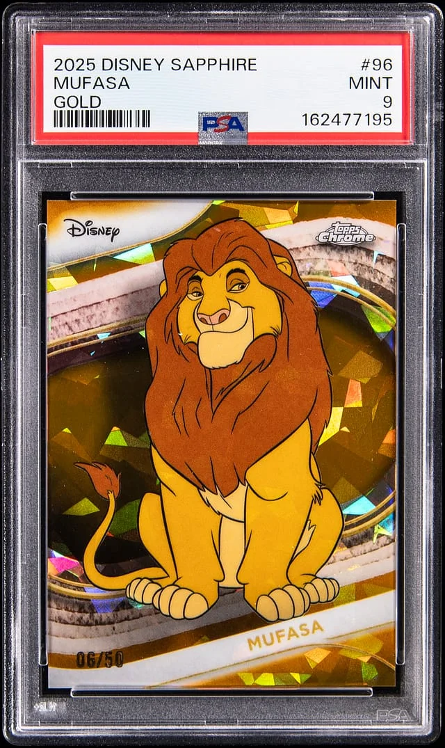 2025 Topps Mufasa Disney Sapphire Gold #96 card image