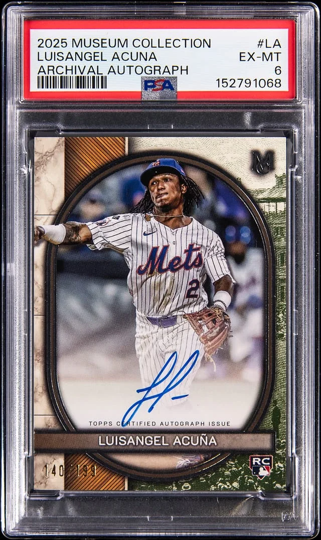 2025 Topps Museum Collection Luisangel Acuna Archival Autograph #AA-LA card image