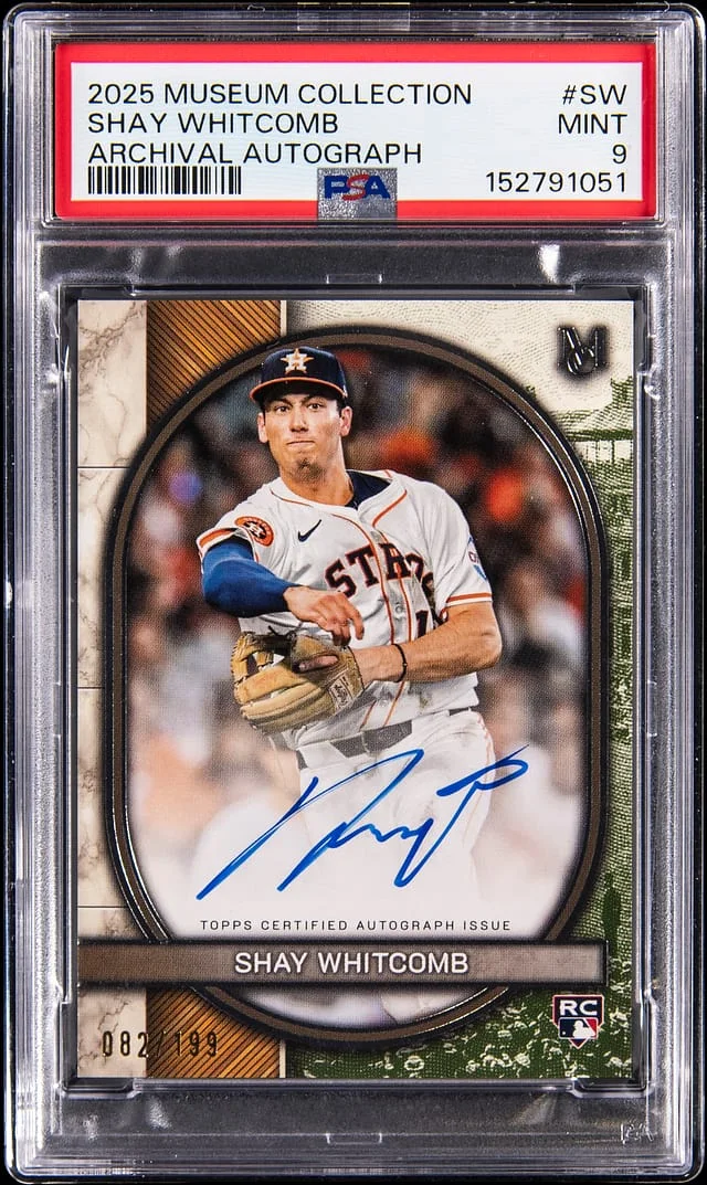 2025 Topps Museum Collection Shay Whitcomb Archival Autograph #AA-SW card image