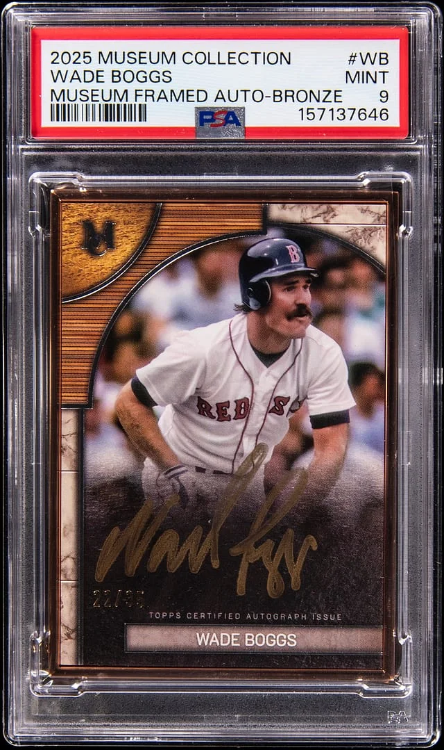 2025 Topps Museum Collection Wade Boggs Museum Framed Autograph Bronze #FMA-WB card image