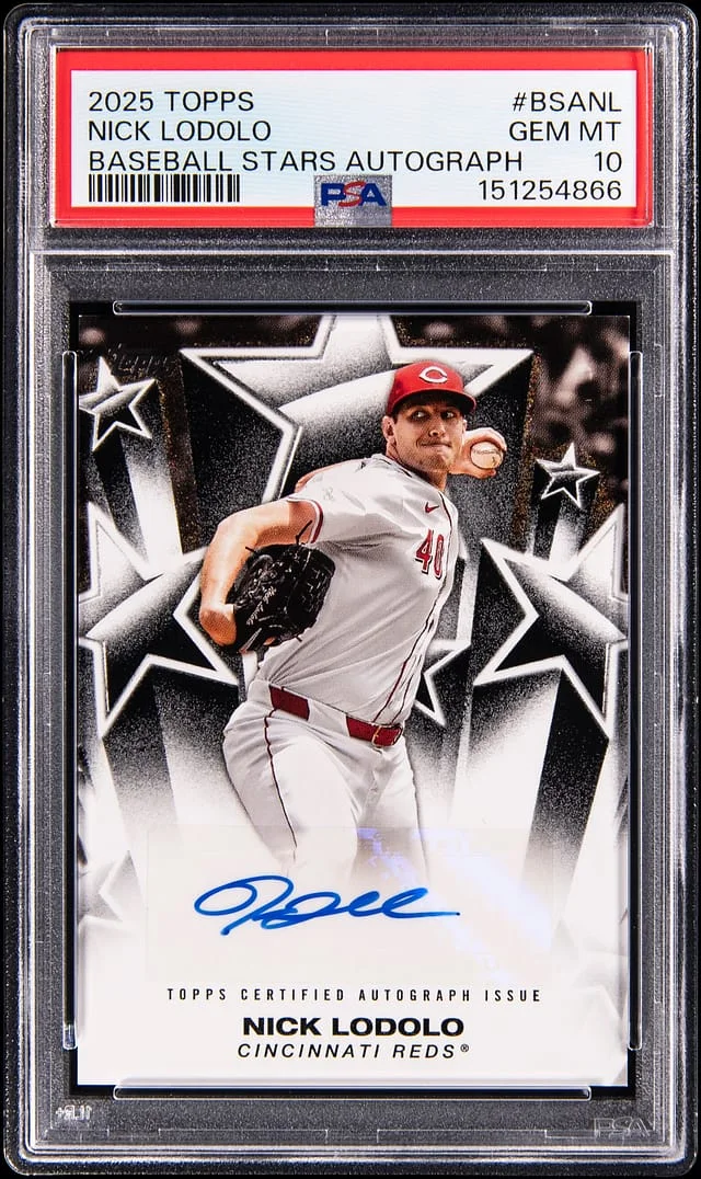 2025 Topps Nick Lodolo Stars Autograph #BSA-NL card image