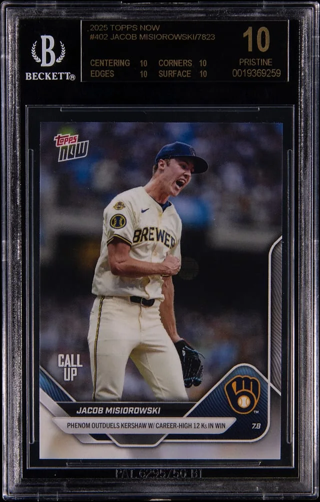 2025 Topps Now Jacob Misiorowski #402 card image