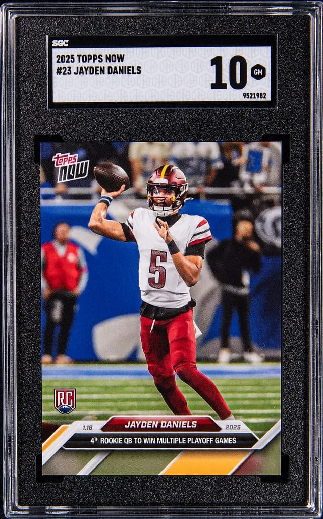 2025 Topps Now Jayden Daniels #23 card image