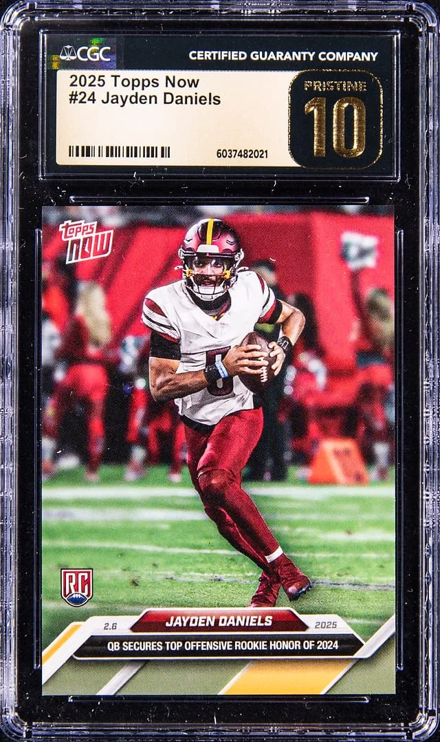 2025 Topps Now Jayden Daniels #24 card image