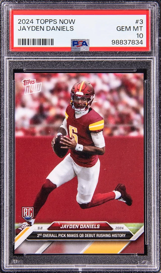 2025 Topps Now Jayden Daniels #3 card image