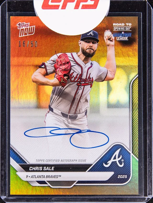 2025 Topps Now Road To Open Day Grapefruit League A-CS Chris Sale #no-number card image