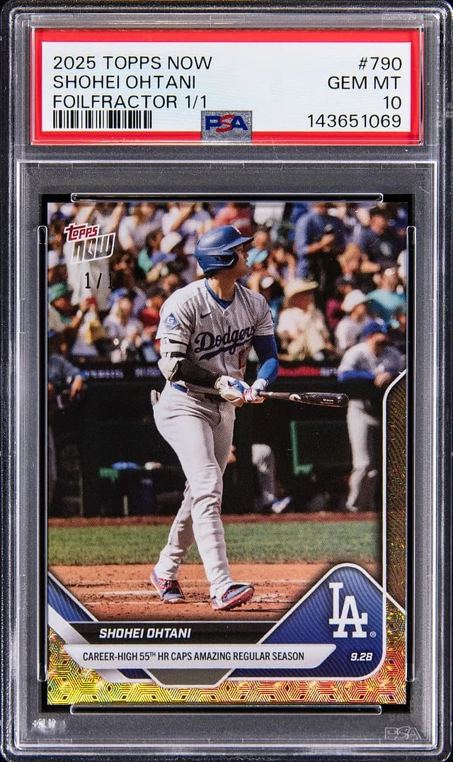 2025 Topps Now Shohei Ohtani Foilfractor #790 card image