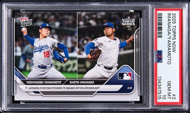 2025 Topps Now Shota Imanaga/Yoshinobu Yamamoto #2 card image