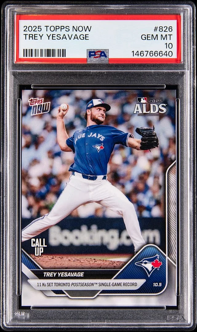 2025 Topps Now Trey Yesavage #826 card image