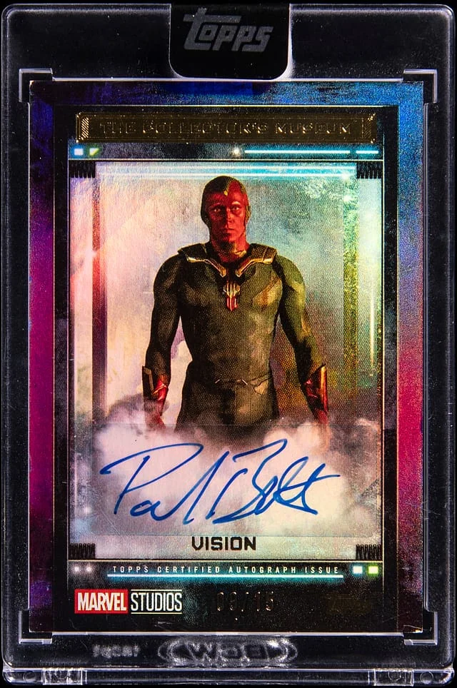 2025 Topps Paul Bettany Marvel The Collector's Museum Purple #TM-PB card image
