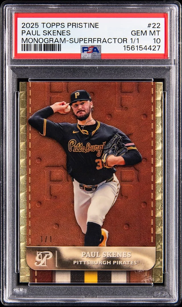 2025 Topps Paul Skenes Pristine Monogram SuperFractor #22 card image
