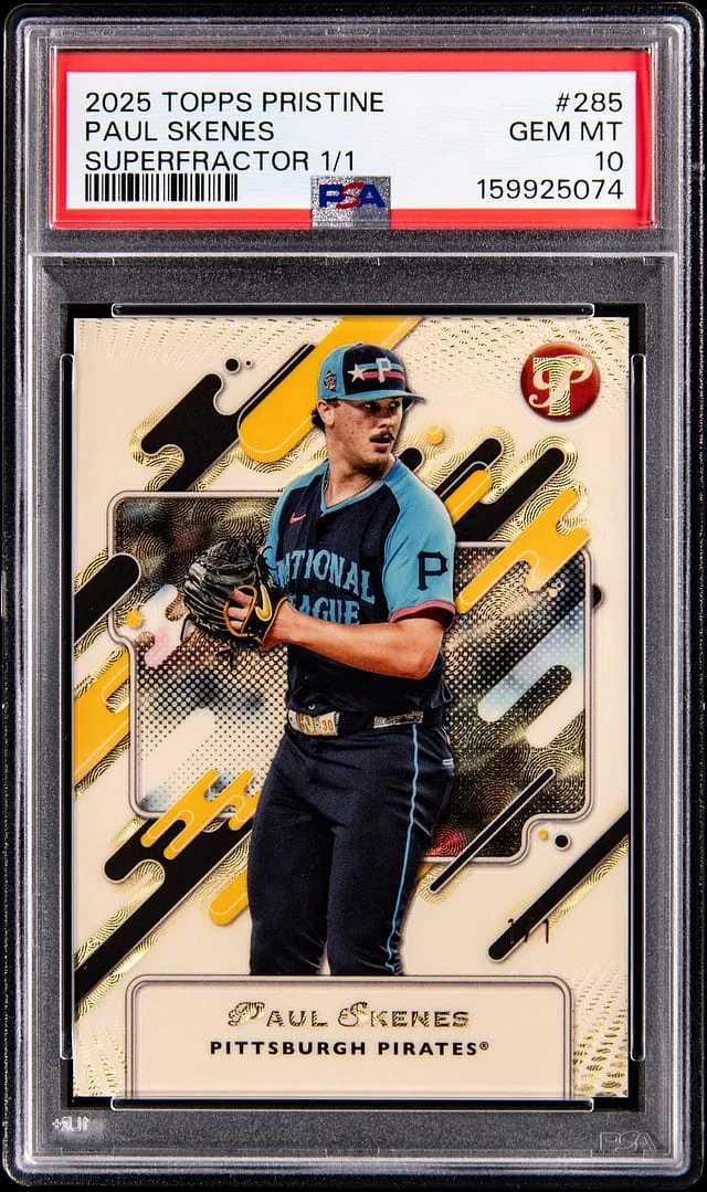 2025 Topps Paul Skenes Pristine SuperFractor #285 card image
