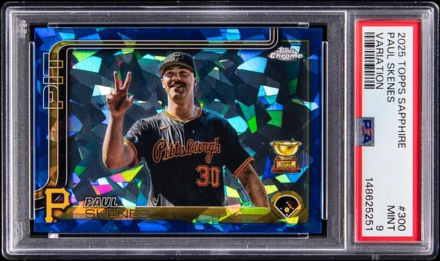 2025 Topps Paul Skenes Sapphire Variation #300 card image