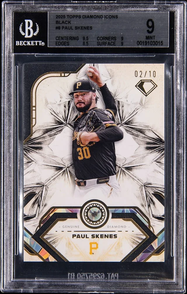 2025 Topps Paul Skenes Diamond Icons Black #8 card image