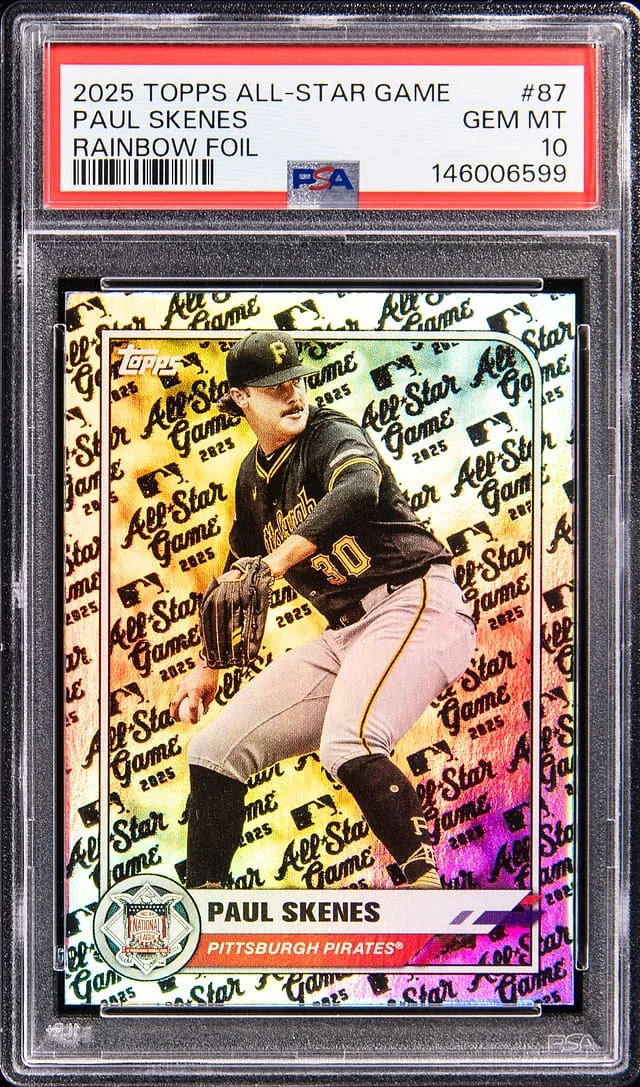 2025 Topps Paul Skenes All-Star Game Rainbow Foil #87 card image