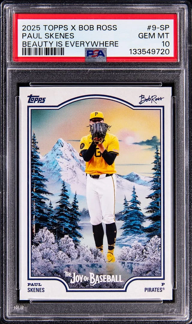 2025 Topps Paul Skenes X Bob Ross Beauty Is Everywhere #9-SP card image