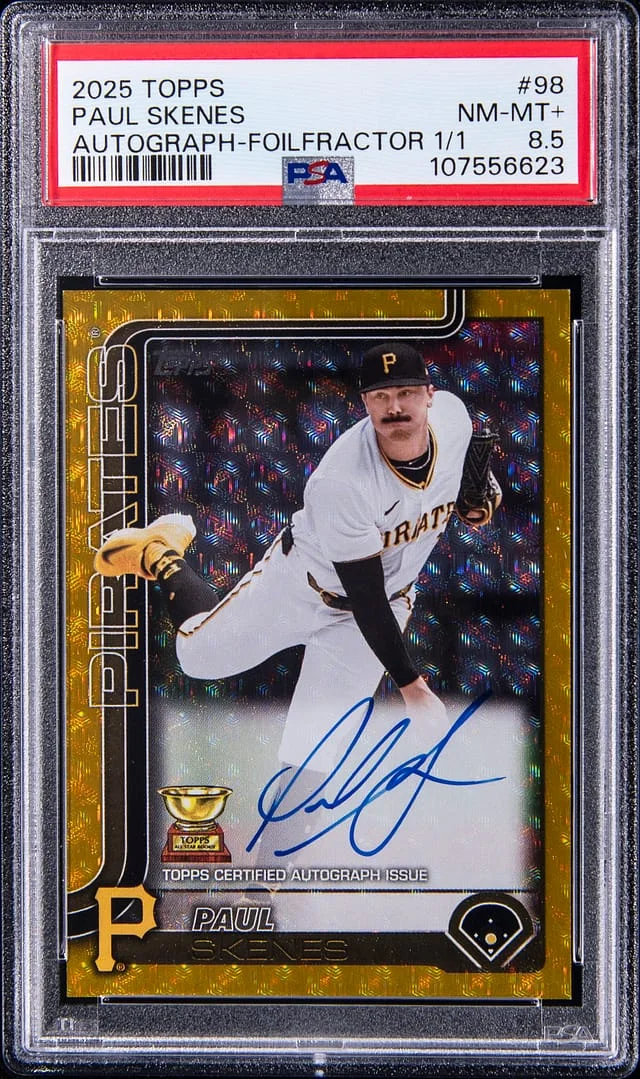 2025 Topps Paul Skenes Autographs FoilFractor #98 card image