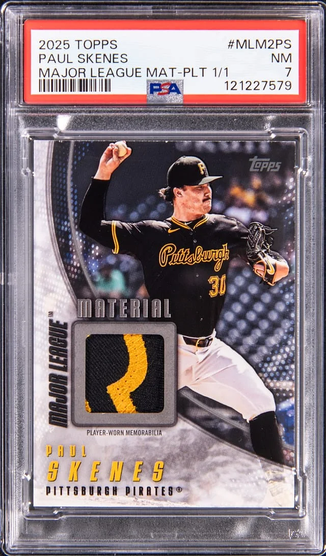 2025 Topps Paul Skenes Major League Material Platinum #MLM2-PS card image