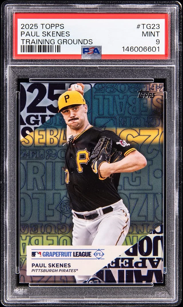 2025 Topps Paul Skenes Training Grounds #TG-23 card image