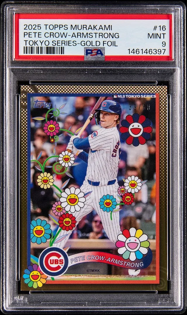 2025 Topps Pete Crow-Armstrong Murakami Tokyo Series Gold Foil #16 card image
