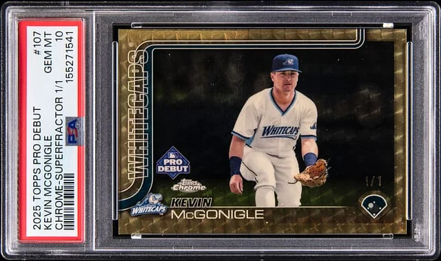 2025 Topps Pro Debut Kevin McGonigle Chrome SuperFractor #PDC-107 card image