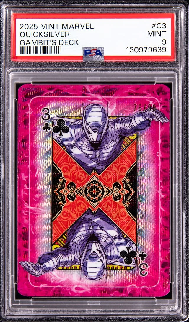 2025 Topps Quicksilver Mint Marvel Gambit's Deck #C-3 card image
