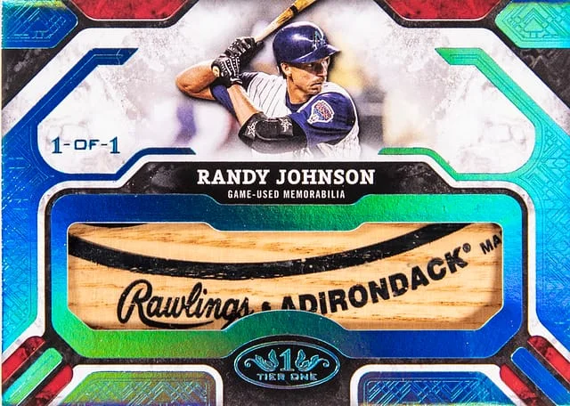 2025 Topps Randy Johnson Game-Used Tier One Limited Lumber Relic #T1LL-RJO card image