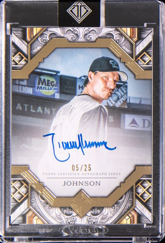 2025 Topps Randy Johnson Transcendent Gold Frame Autograph #TAC-RJO card image