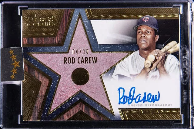 2025 Topps Rod Carew Five Star Stars & Stitches Gold #SS- card image
