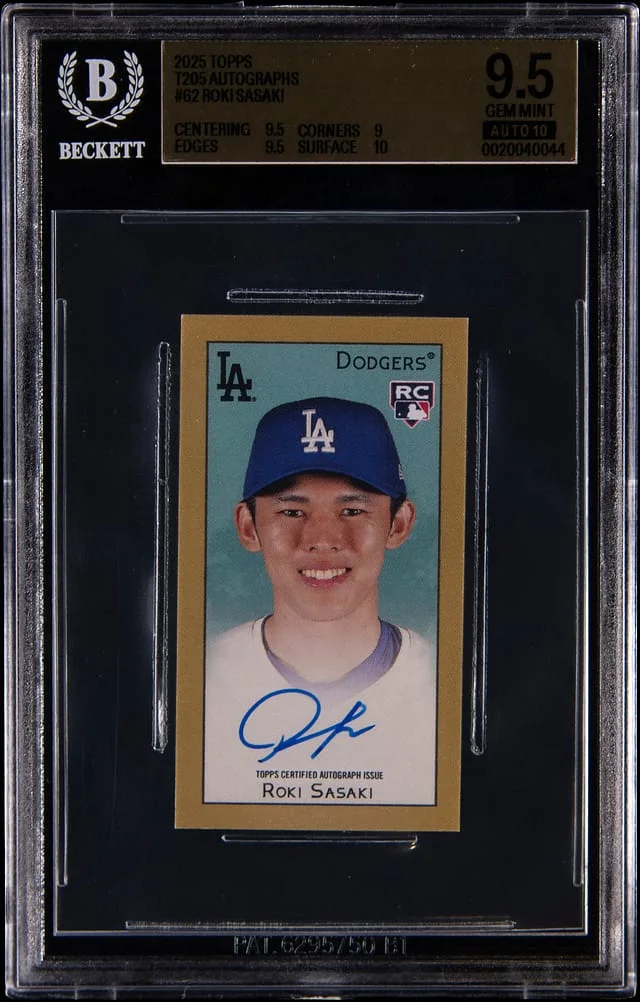 2025 Topps Roki Sasaki T205 Autographs #62 card image