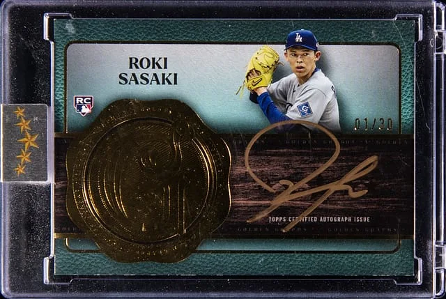 2025 Topps Roki Sasaki Five Star Golden Graphs #GG-RS card image
