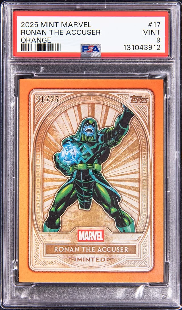 2025 Topps Ronan the Accuser Mint Marvel Orange #17 card image