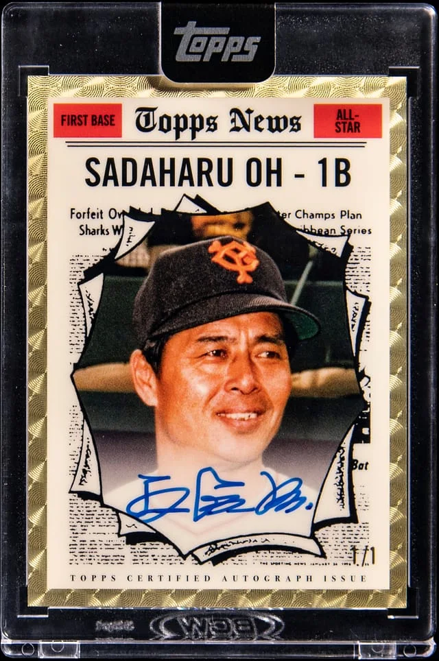 2025 Topps Sadaharu Oh Transcendent Collection '61 All-Star SuperFractor Autographs #61AS-SO card image