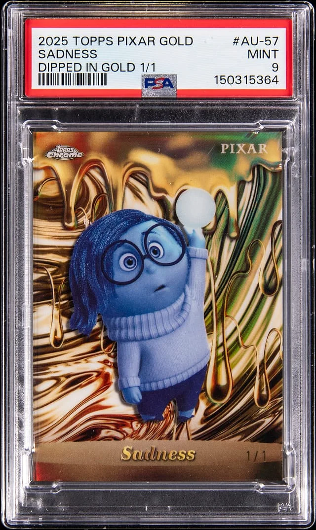 2025 Topps Sadness Pixar Gold Dipped in Gold #AU-57 card image