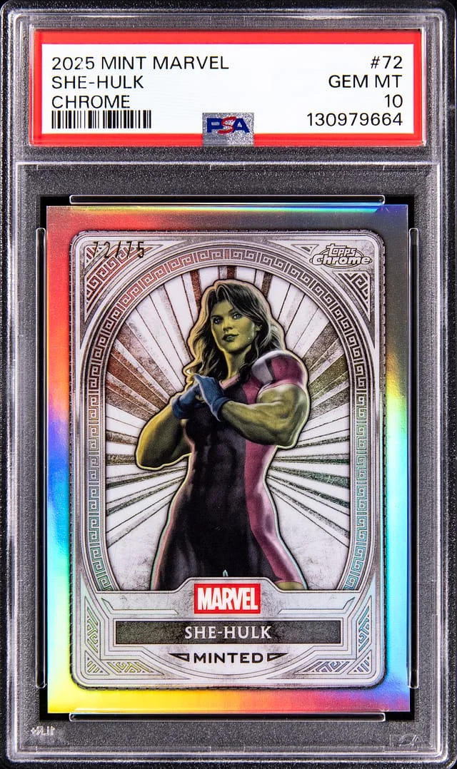 2025 Topps She-Hulk Mint Marvel Chrome #72 card image