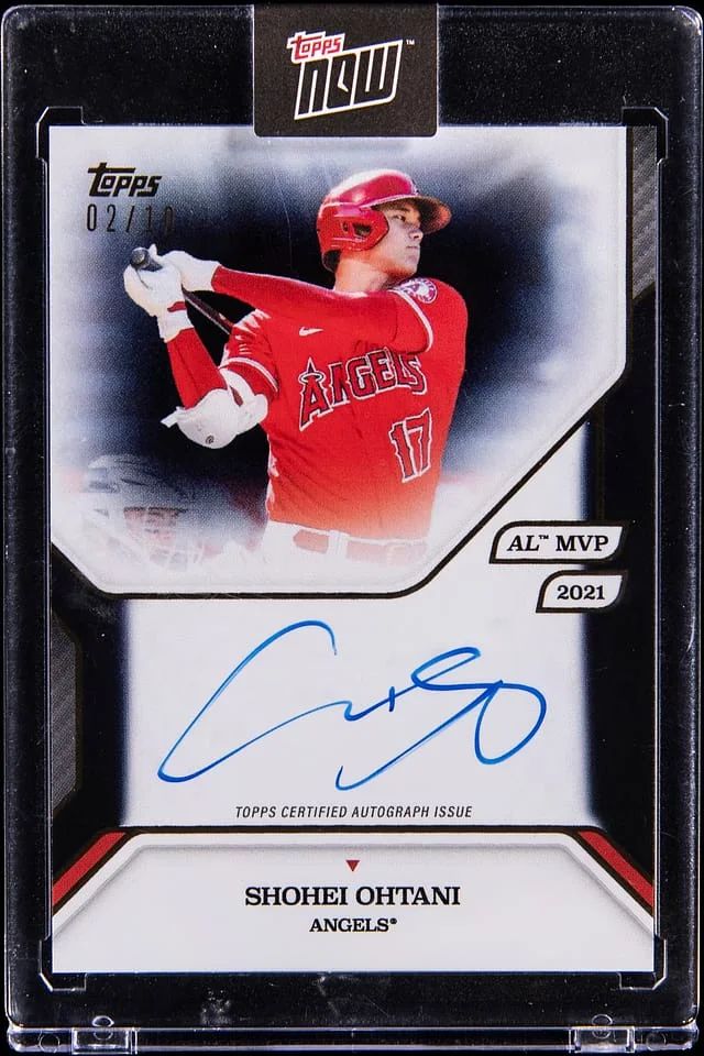 2025 Topps Shohei Ohtani MVP Collection Autographs Black Foil #1-A card image